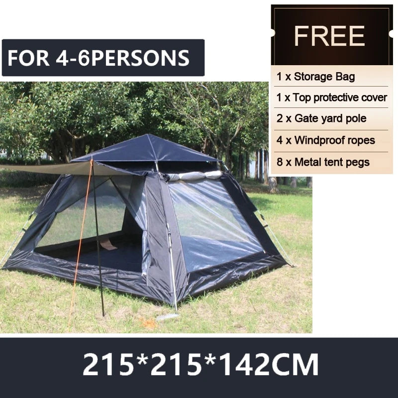 Goture 6-7Person Waterproof Automatic Tent 240*240*150cm
