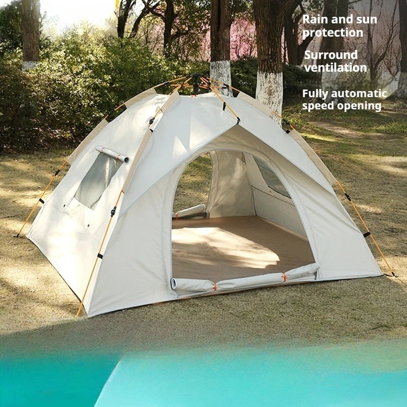 Portable Outdoor Folding Tent Fully Automatic Quick Opening Tent 3-4 Person with rainproof top