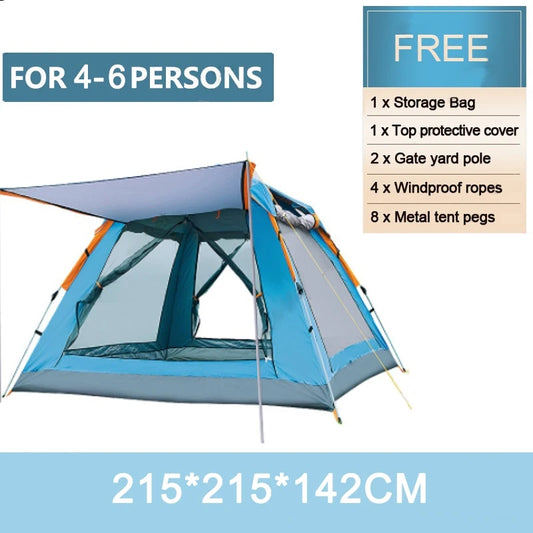 Goture 6-7Person Waterproof Automatic Tent 240*240*150cm