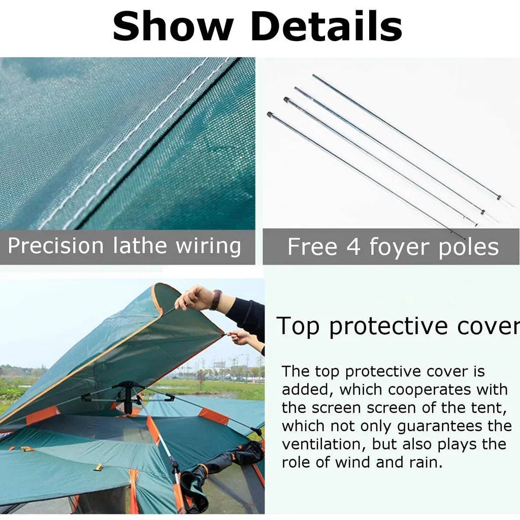 Goture 6-7Person Waterproof Automatic Tent 240*240*150cm
