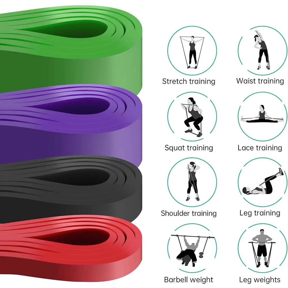 Resistance Band Heavy Duty Latex Sports Elastic Belt Pull Up Assist Bands