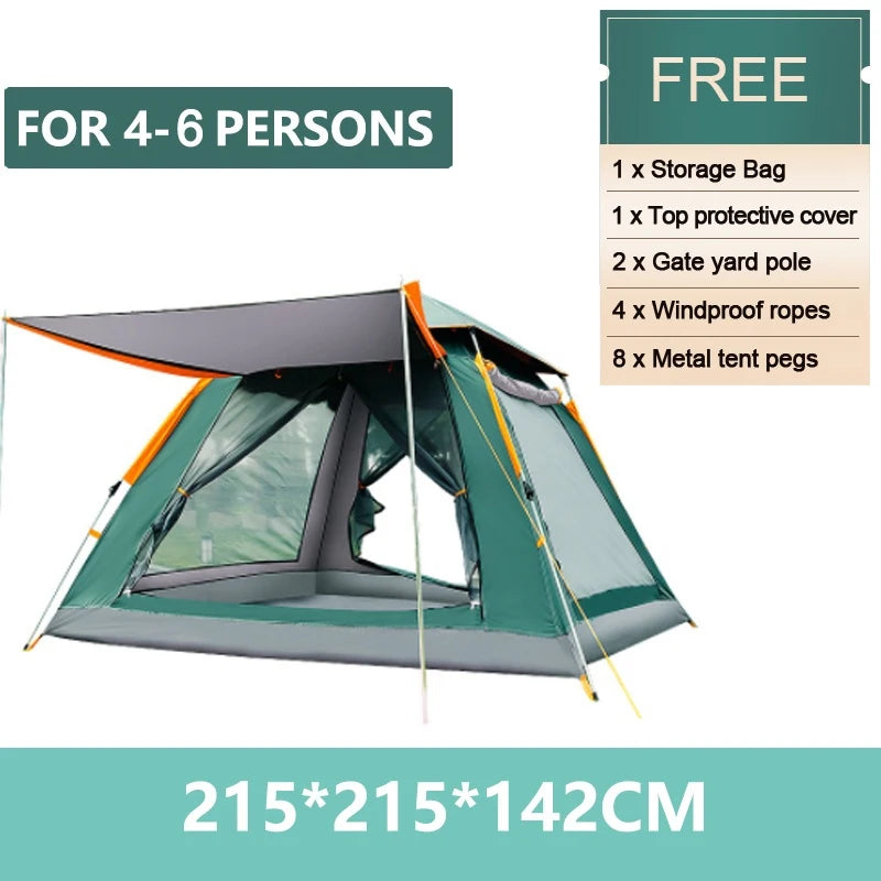 Goture 6-7Person Waterproof Automatic Tent 240*240*150cm