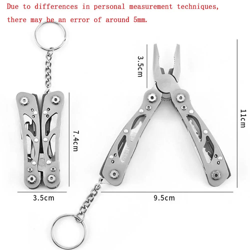 Folding Multi-tool Pocket Knife Pliers Mini Portable Fold