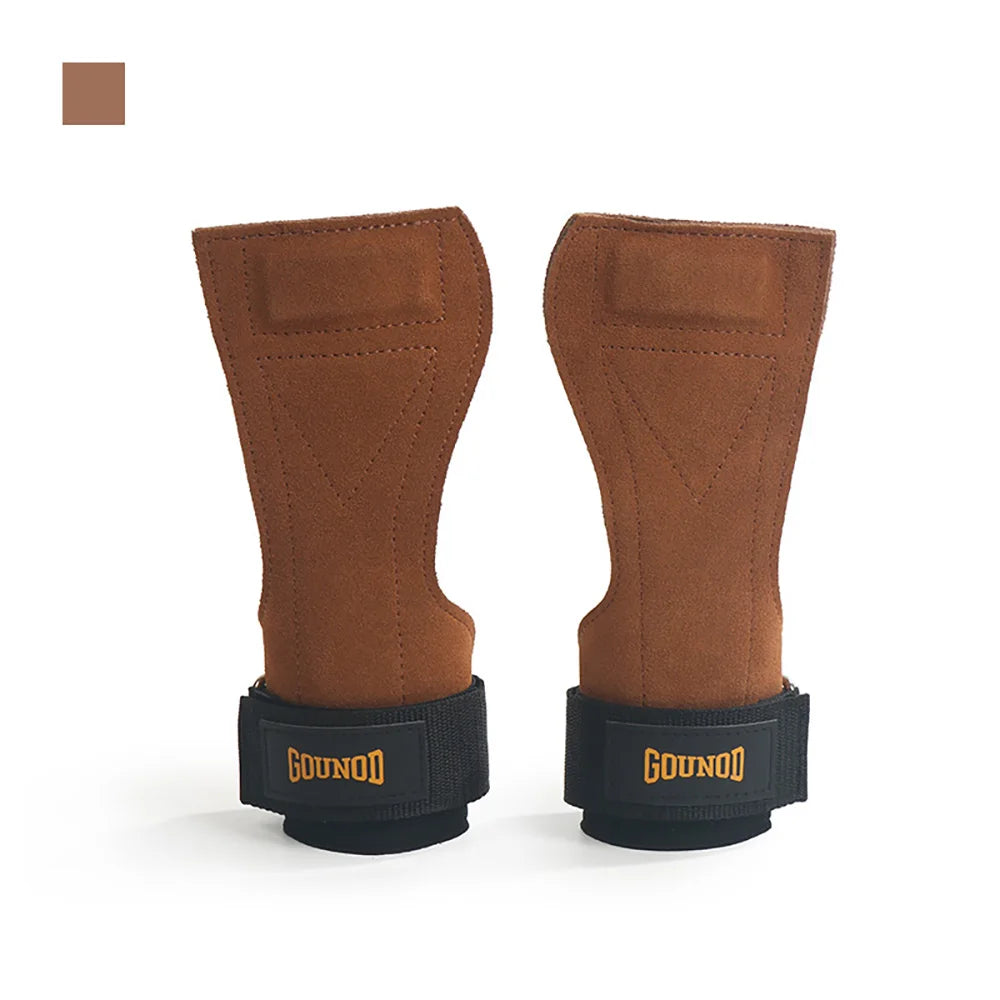 Leather Workout Grip Gloves